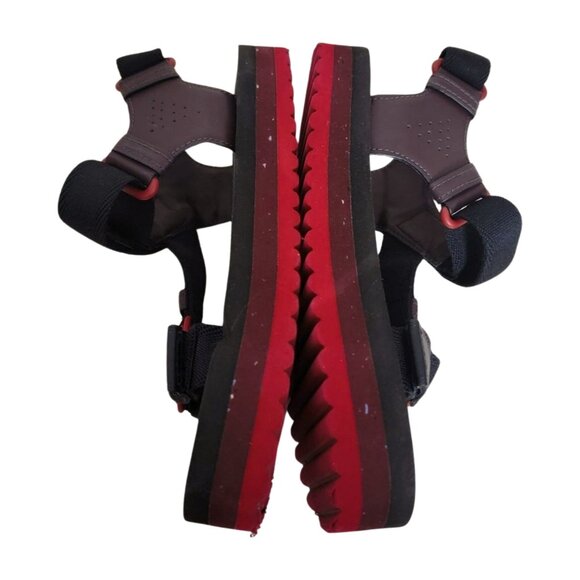 Coach Coachtopia Strappy Sandals in Black Oxblood Multi M5/W7 - Picture 4 of 9